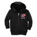 Toddler Chad & Jake Black Carolina Hurricanes Personalized Full-Zip Hoodie