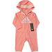 Adidas One Pieces | Adidas Baby Girls Graphic Coverall Sz 6m | Color: Pink | Size: 6m