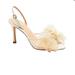 Kate Spade Shoes | Kate Spade Bridal Sparkle Tulle & Leather Slingback Sandals | Color: Cream | Size: 8.5