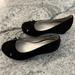 American Eagle Outfitters Shoes | American Eagle Girls Nubuck Wedge Euc | Color: Black | Size: 1bb