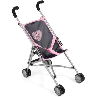 Puppenbuggy CHIC2000 "Roma, Navy Rosa", bunt (navy rosa), Puppenwagen, KinderB:29cm H:57cm T:50cm, Metall, Kunststoff, Stoff, B:29cm H:57cm T:50cm