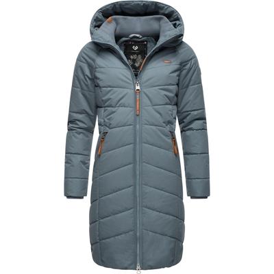 Steppmantel RAGWEAR "Dizzie Coat", Damen, Gr. M (38), grau, Außenmaterial: 100% Polyester, Innenfutter: 100% Polyester, Wattierung: 100% Polyester, modisch, normal ca. Mitte Oberschenkel, hoch geschlossener Ausschnitt, Langarm Ärmel ohne... Image