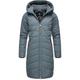 Steppmantel RAGWEAR "Dizzie Coat" Gr. M (38), grau Damen Mäntel Kurze