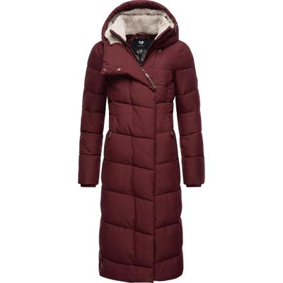 Wintermantel RAGWEAR "Pavla Long", Damen, Gr. XXL (44), rot (weinrot), Außenmaterial: 100% Polyester, Innenfutter: 100% Polyester, Wattierung: 100% Polyester, modisch, figurumspielend ca. Mitte Wade, Langarm Ärmel ohne Ärmelschlitz... Image