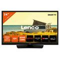 Lenco LED-2463 24-Zoll Smart TV Full HD - Fernseher mit Bluetooth - 12V Kfz- Adapter - Netflix, YouTube & WLAN - Bluetooth - HDMI - Ethernet - schwarz