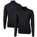 Men's Cutter & Buck Black San Diego State Aztecs Big Tall Virtue Eco Pique Recycled Quarter-Zip Pullover Top