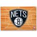 Brooklyn Nets 15'' x 22'' Court Canvas Wall Art