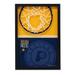 Indiana Pacers 12'' x 17'' Glass Framed Sign