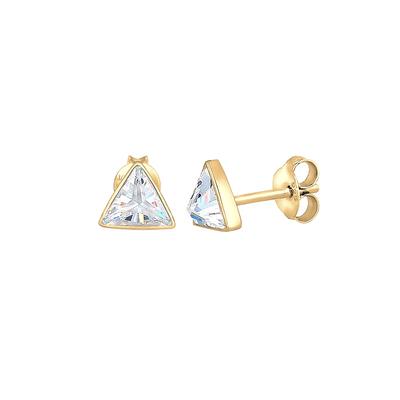 Elli - Stecker Dreieck Triangle Geo Zirkonia 925 Silber Ohrringe 1 ct Damen