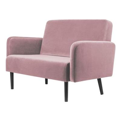 meet 2-Sitzer-Sofa »Lisboa« mit Samtbezug pink, 124x83x55 cm