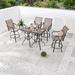 Patio Festival 4-Person Outdoor Bar Height Bistro Dining Set