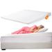 Cheer Collection Acid Reflux Bed Wedge Mattress Topper for Sleeping - White