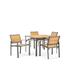 Harper 5 Piece Dining Set (4 Dining Chairs, 42 Dining Table)