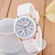 Montre-bracelet classique en silicone pour femme montre-bracelet en caoutchouc simple montre