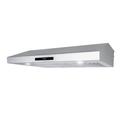 Cosmo 30" 500 CFM Ducted Under Cabinet in Silver w/ Nightlight Stainless Steel in Gray | 6 H x 29.5 W x 22.8 D in | Wayfair COS-KS6U30
