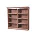 Forest Designs 48" H x 48" W Standard Bookcase Wood in Brown | 48 H x 48 W x 13 D in | Wayfair 6132-MG