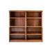 Forest Designs 48" H x 48" W Standard Bookcase Wood in Gray/Brown | 48 H x 48 W x 13 D in | Wayfair 6132-BGR