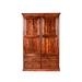 Forest Designs Moslo Armoire 72.0 H x 48.0 W x 21.0 D in brownWood in Gray Oak | 72" H X 48" W X 21" D | Wayfair 3071BN-MOGR