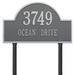 Whitehall Products Rolling Hills 1-Line Wall Address Plaque Metal in Brown | 7.5 H x 15 W x 0.5 D in | Wayfair 1120AC