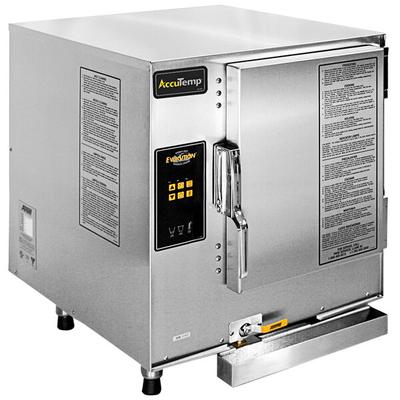 AccuTemp E62083E150 Evolution 6 Pan Countertop Electric Boilerless Steamer - 208V, 15kW