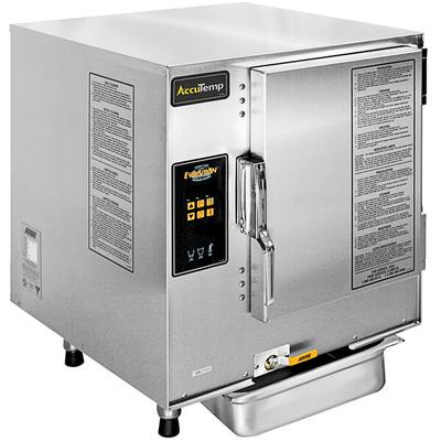 AccuTemp N61201D060 Evolution 6 Pan Countertop Natural Gas Boilerless Connectionless Steamer - 60,000 BTU