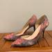 Jessica Simpson Shoes | Jessica Simpson Floral Textile Heels | Color: Gray/Red | Size: 10