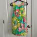 Lilly Pulitzer Dresses | Nwt Lilly Pulitzer Shorely Blue Big Flirt Delia Shift Dress | Color: Green/Yellow | Size: 0