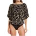Free People Tops | Free People Floral Bodysuit Flattering Fit With Pleats Detail Size M New W/ Tag | Color: Black/Yellow | Size: M