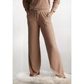 Loungehose LASCANA Gr. 36/38, N-Gr, grau (taupe) Damen Hosen Homewear Hose Freizeithosen