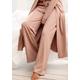 Loungehose LASCANA Gr. 36/38, N-Gr, grau (taupe) Damen Hosen Homewear Hose Freizeithosen