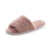 Pantolette VIVANCE "Hausschuh, Pantolette, Pantoffel", Damen, Gr. 42/43, rosa (rosé), Obermaterial: 100% Textilmaterial. Futter: 100% Textilmaterial. Decksohle: 100% Textilmaterial. Laufsohle: 100% Synthetik, unifarben, Fellimitat, casual, Schuhe...