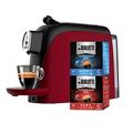 Bialetti Mignon Espressomaschine für Kapseln aus Aluminium, inklusive 32 Kapseln, kompakt, 500 ml, Rot