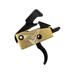 TRYBE Defense V2 Single Stage Drop-In Trigger AR-15 Curved 3.5-4lb Pull Weight Gold TRGCURAR15V2-GLD