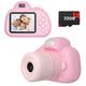 Kids Camera,Digital Camera for Kids 3-8 Year Old,Birthday Gifts,Toys for Girls Boys,2.4 inch IPS Screen,LED Flash,32G SD Card Included,Perfect Small Size,Great Christmas Holiday Toys gift (Pink)