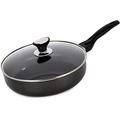 AM Home and Kitchen - Induction Frying Pan with Lid Non Stick, Saute Pan with Lid, Wok Non Stick with Lid, Frying Pan for Induction Hob (28 cm)