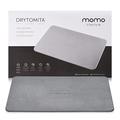 Momo Lifestyle Stone Bath Mat (23.6 X 15.4 Inches) Drytomita (Graphite Grey Color) Diatomaceous Earth Non-Slip Super Absorbent Quick Drying Eco-Friendly Bath Mat Stone 1 Pack