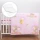 5 Piece Bedding Set Duvet Pillow with Covers & Cotton Sheet for 120x60 cm Baby Cot Bed (Ladders Pink)