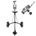 SALUTUYA Golf Bag Holder Trolley High Strength With 2 Removable Wheels Golf Cart Trolley,for Carrying Golf Bags