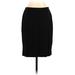 J.Jill Casual Skirt: Black Solid Bottoms - Women's Size Small Petite
