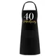 Fabulous Forty Tablier Happy Fortieth 40 Years Old Birthday Family BBQ Dinner Party Decoration
