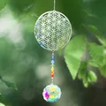 Pendentif attrape-soleil en forme de fleur prisme en cristal Aurora Mandala fabricant