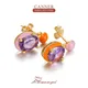 CANNER-Boucles d'oreilles en pierres précieuses violettes pour femmes Boucles d'oreilles en argent