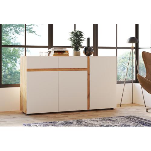 „Sideboard INOSIGN „“Morongo““ Sideboards Gr. B/H/T: 148,7 cm x 86 cm x 39,6 cm, 2, braun (eiche kraft gold, weiß alpin) Sideboards Breite ca. 149 cm“