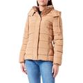 TOM TAILOR Damen Winterjacke mit Kapuze 1032480, 27841 - Soft Light Camel, XXL