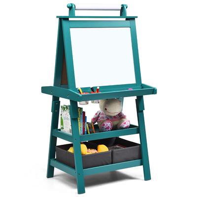 3 in 1 Kids Art Easel Double Sided Storage Easel w Storage Boxes
