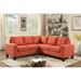 Newbury 82 in. W 2-piece Polyester Twill L Shape Sectional Sofa - 32"L x 82"W x 35"H