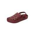 Extra Wide Width Men's Rubber Clog Water Shoe by KingSize in Rich Burgundy (Size 15 EW)