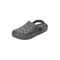 Extra Wide Width Men's Rubber Clog Water Shoe by KingSize in Carbon (Size 13 EW)