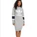 Adidas Dresses | Adidas Grey/White/Navy Sweater Dress | Color: Gray/White | Size: Xs