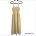 J. Crew Dresses | J. Crew Smocked Beach Dress Warm Honey Size Medium Linen Blend | Color: Cream/Yellow | Size: M